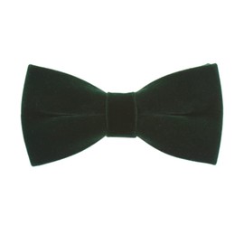 Huliyhus Men's Pre-Tied Bow Ties for Wedding Party Solid Velvet Bowties Formal Tuxedo Bowtie Adjustable Bowties Necktie (Green)