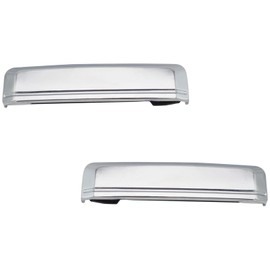 TRQ Left and Right Exterior Door Handle Set Drivers Side Compatible with 1986-1994 Nissan D21 1987-1995 Pathfinder 1995-1997 Pickup NI1310101 NI1311101