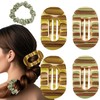 Flomiara 4PCS Hair Clips for Women, Flat Claw Clips for