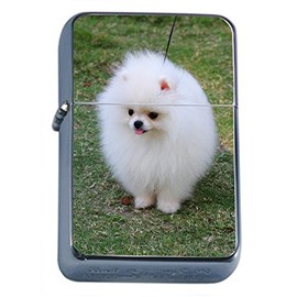 Dog White Pomeranian Oil Lighter