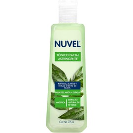 Nuvel Tónico Facial Astringente con Té Verde 235 ml Limpiador Facial para Piel Grasa o Mixta con Ingredientes Naturales