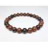 Grounding Mahogany Obsidian Stretch Bracelet, Root Chakra, Capricorn Birthstone, 8mm