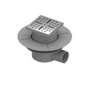 Stainless Steel Chrome Horizontal Tiled Shower Tray Waste - Rainy