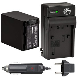 BM Premium NP-FV100A High Capacity Battery and Charger for Sony FDR-AX30 FDR-AX33 FDR-AX53 FDR-AX700 FDR-AX100 FDR-AX35 HXR-MC50 HXR-MC88 HX-RNX80 PXW-Z90V NEX-VG10 VG20 NEX-VG30 NEX-VG900 Camcorders