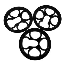 Abaodam 3pcs Bicycle Sprocket Guard Mountain Bike Chainring Guard Lightweight Plastic Chain Sprocket Cover for Road Mountain Bikes 48t 4-Bolt