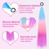 Rainbow Ponytail Hair Extensions with Scrunchie, 2 Packs of 50