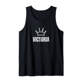 Victoria Queen Crown - Custom First Name Birthday #1 Winner Tank Top