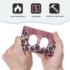 YIJIKJY Decorative Outlet Covers Pink Leopard Glitter Diamonds Texture 1