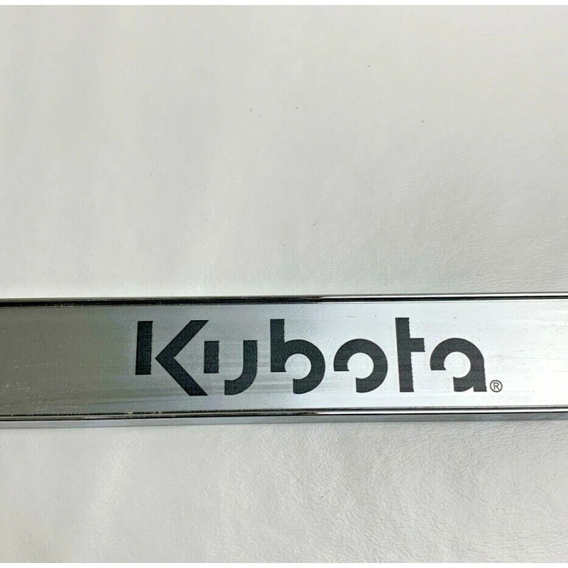 Kubota License Plate Holder Frame Metal Surface - Full Size