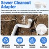 4" PVC Sewer Cleanout Adapter with Plug and Tape Durable