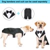 FUNPARTY Dog Tuxedo Suit and Bandana Set - Wedding Party
