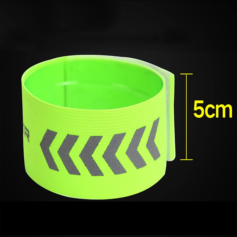 SHULLIN 2-Pack Reflective Band Arm Band Pants Hem Stopper Pants