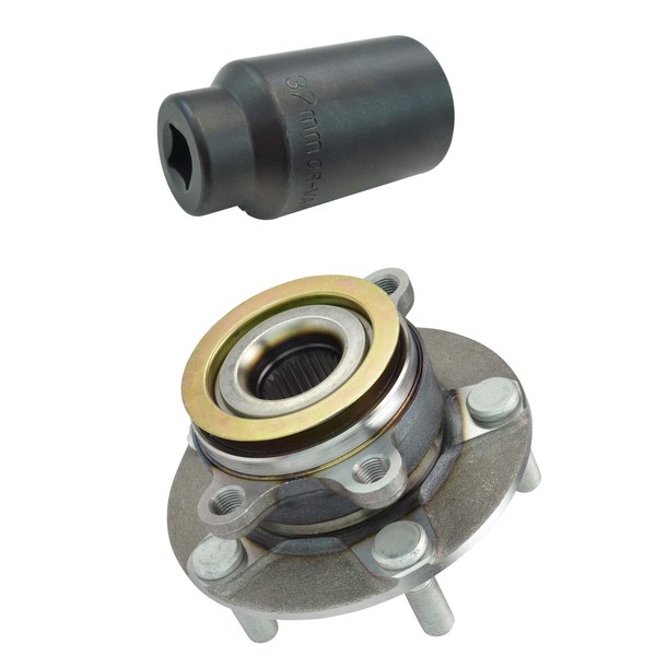 TRQ Front Wheel Bearing Hub Assembly Driver or Pass w/