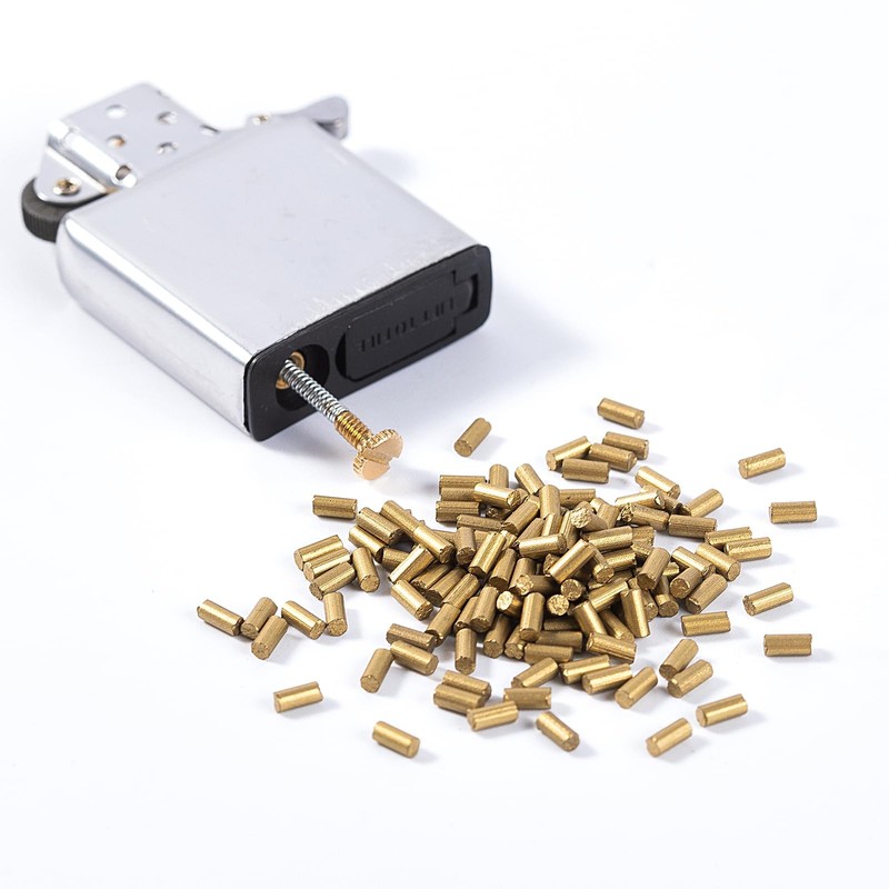50Pcs Gold Flint Refills for Lighter, Replacement Flints for Lighters,