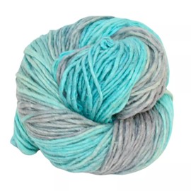 Silk Wool Blend Yarn Singles - Merino Silk Yarn, Sport/DK Weight | 200+ Yards Hand-Dyed | 100gx5 Count | 500 Grams Yukon |Luxuriously Soft and Strong for Knitting and Crocheting Projects