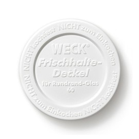 Weck Deckel 60 mm 5 Stück | Zum Einmachen von Konserven, Säften, luftdichtes Aufbewahren von trockenen Zutaten Gläser