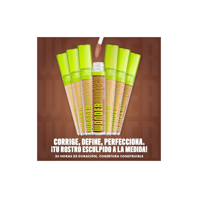 NYX Professional Makeup, Wonder Snatch, Corrector líquido para rostro, 24h