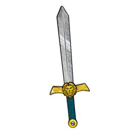 Great Pretenders Lionheart Sword, Medieval Pretend Play Foam Toy for Children with Golden Lion Theme, Kids Pretend Play Swords