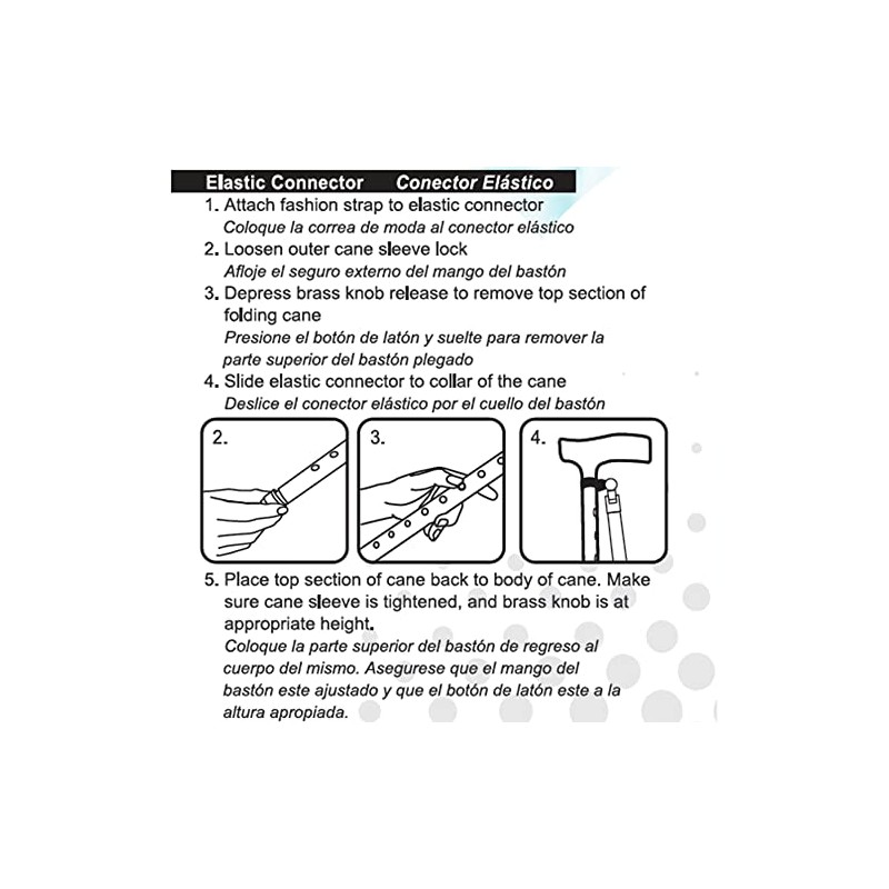 SkyMed Walking Cane Wrist Straps, 6” Length, 2 count, Black,