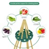 ieron 4 Pieces Wigwam Pole Grips Support Rings for Peas,