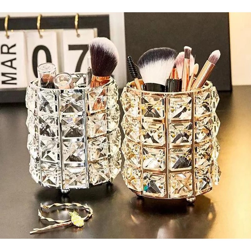 umely Crystal Accessory Case, Makeup Brush Case, Storage, Interior, Stylish,