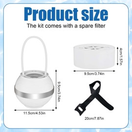 PEUTIER Badewannenwasserfilter, Effizienter Badewannen-Wasserfilter für Wasserreiniger Filtert Hunderte von Schadstoffen Heraus Vielseitiger Hängender Duschfilter für Weichere und Gesündere Haut