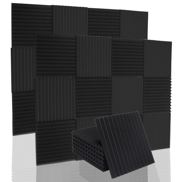 INMOZATA 12 Pack Acoustic Foam Panel, 2.5 X 30 X