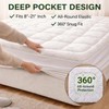 Waterproof Mattress Topper Queen - Extra Thick Breathable Bamboo Mattress