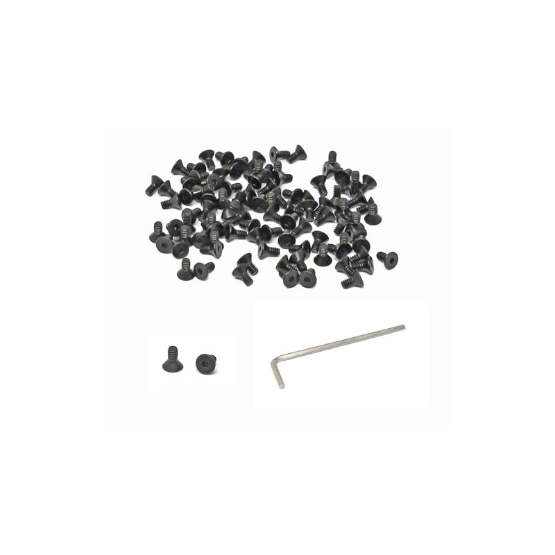 iexcell 100 Pcs #4-40 x 1/4" Alloy Steel 10.9 Grade