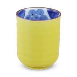 Ctoc Japan 727880 Tea Cup, Yellow, Φ2.6 x 3.3 inches (6.7 x 8.3 cm), Cup, Hasami Ware, Yellow Glazed Grapes