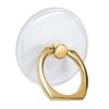 Smart Phone Ring Clear [Gold] Gold Transparent Smartphone Drop Prevention