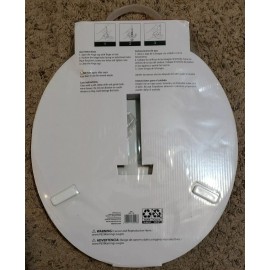 MAINSTAYS OPP ROUND MOLDED WOODEN TOILET SEAT, WHITE