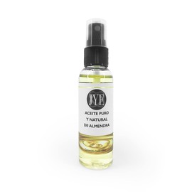 JYE Aceite Puro de Almendras 100% Natural, Aceite de Almendras hidratante para piel y cabello. Hidratación todo tipo de piel. Presentación de 60ml