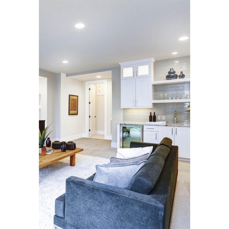 Volteck Basic EMP-101LB, Luminario LED empotrable 7 W redondo, luz