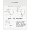 QBOSO Heavy Duty Lid Stay Hinges Folding Lid Support Hinge,Perfect