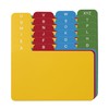 Alfion 3x5 Index Card Alphabet Tab Dividers 24 pcs (Color)