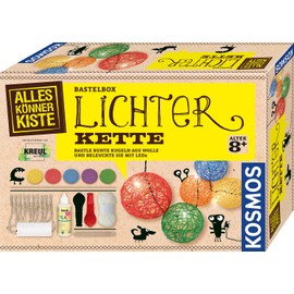 Kosmos 604288 AllesKönnerKiste Lichterkette zum Selbermachen, DIY-Bastelset für Mädchen und Jungen ab 8 Jahren, Geschenk-Set für den Kindergeburtstag, Basteln für Kinder