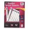 Avery 89103 Binder Spine Inserts,1-Inch Capacity, 40/PK, White
