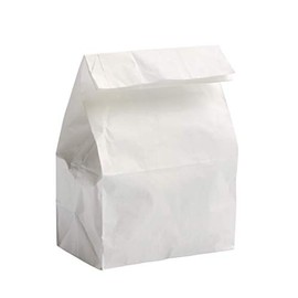 Concession Essentials - 4lb White Paper Bag - 125 Count