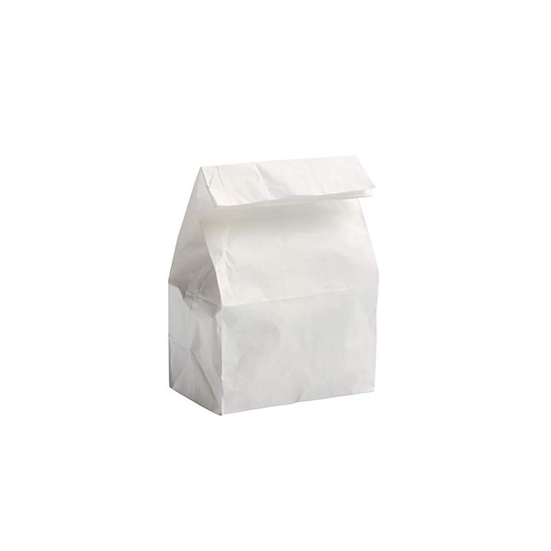 Concession Essentials - 4lb White Paper Bag - 125 Count
