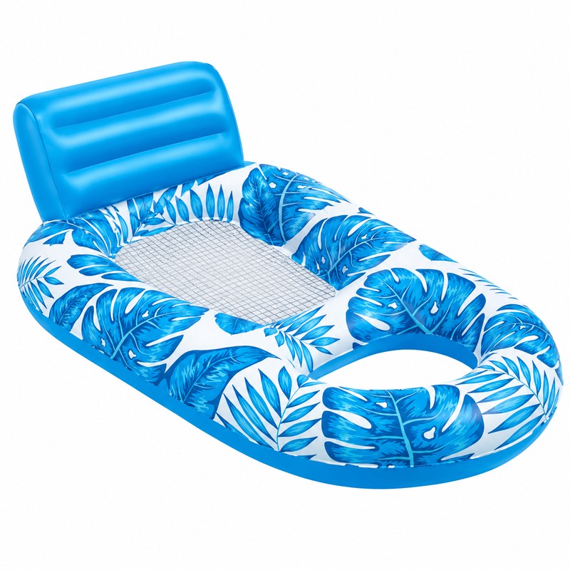 Adult Inflatable Pool Lounger for Swimming – Cooling Mesh Seat,