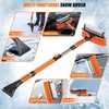Wikihhome 42" Ice Scraper and Extendable Snow Brush, Detachable Snow