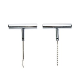 Modengzhe 2 Pcs Tire Repair Puncture Tool Heavy Duty Stanless Steel T-Handle Tire Repair Tool for Automobiles Motorcycles or Bicycles