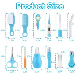 Baby Healthcare and Grooming Kit, Newborn Nursery Care Kit Baby Essentials Kit for Infant Toddlers Baby Boys Girls Kids Gifts (Blue -31 Pc)