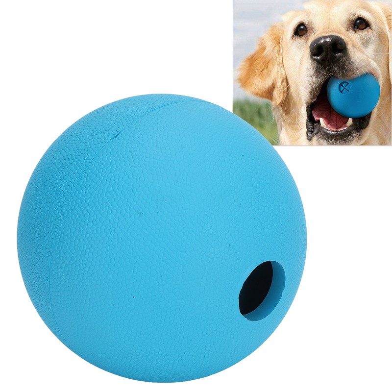 Rubber Dog Food Ball Foraging Training Resistant Bite Chew Toy