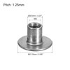uxcell M8 T-Nuts, 12pcs Carbon Steel Tee Nuts, Round Base