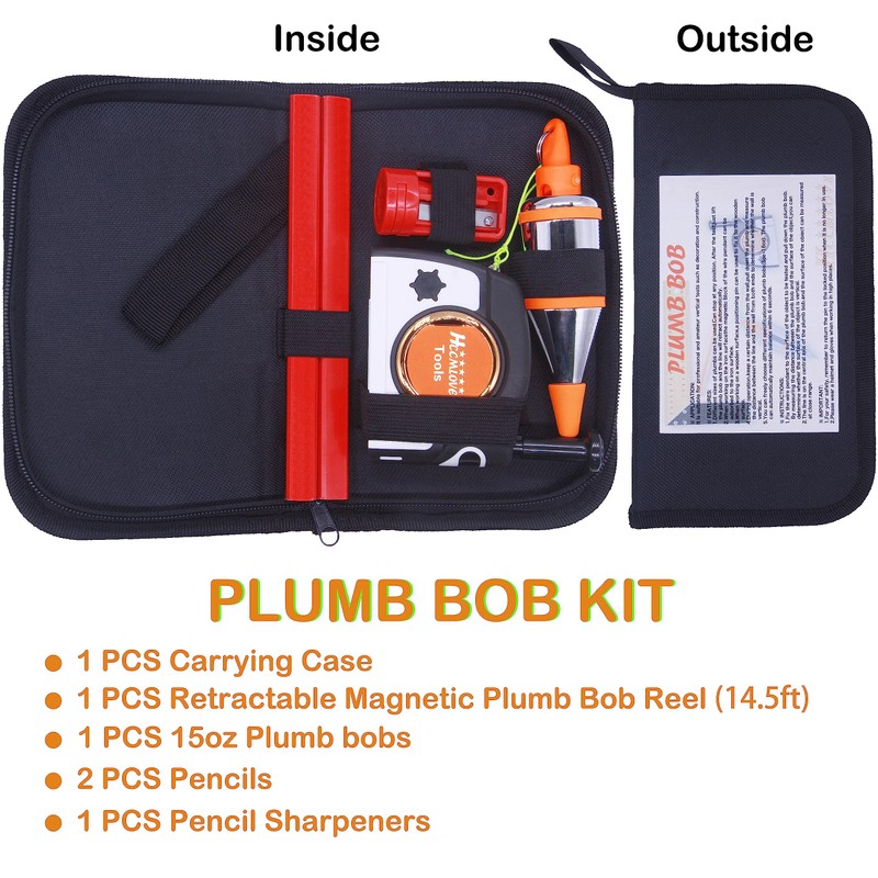 Plumb Bobs Magnetic - 15 oz(425g) Plumb Rite With 14.5