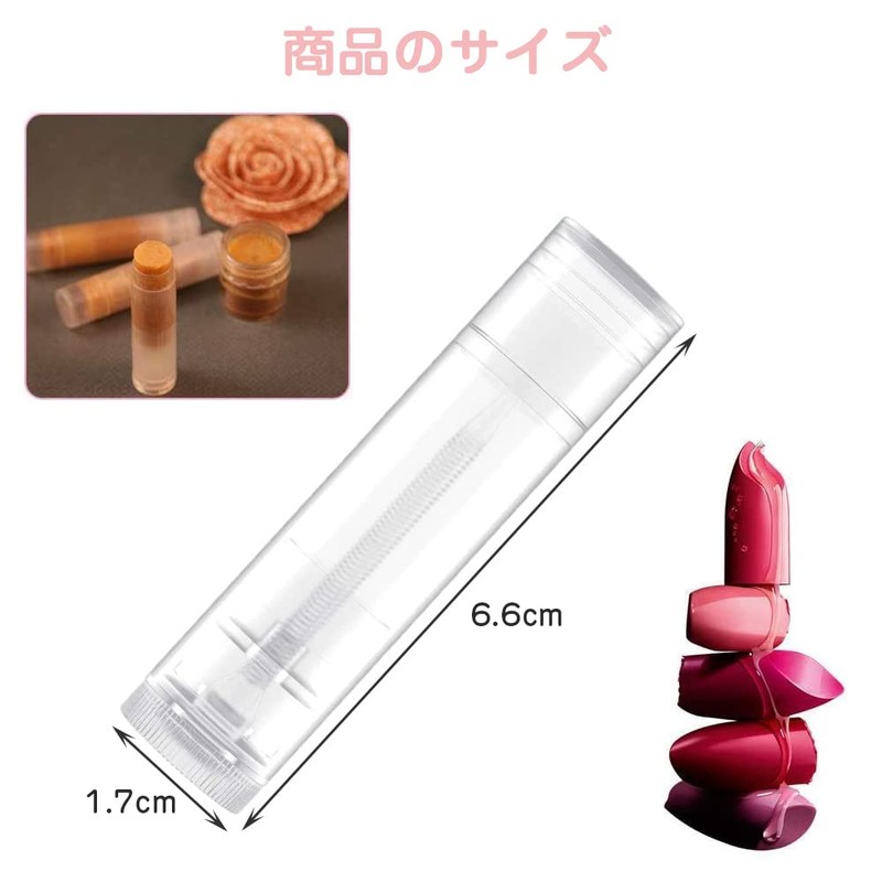 DFsucces Lip Balm Tubes Lip Containers Set of 20 Rotating