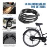 2pcs 1m Candado Cadena Contraseña Seguro Para Moto Bicicleta