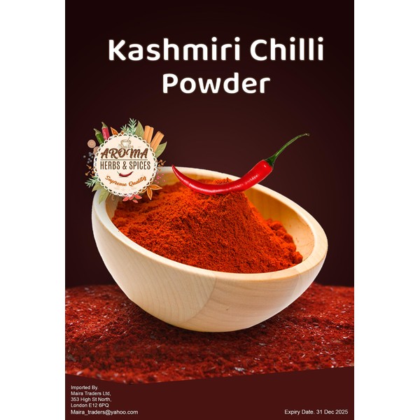 Kashmiri Chilli Powder | Kashmiri Red Chilli Powder | Premium Quality | 100% Natural | Gluten Friendly | Kashmiri Chilli Ground Powder | Authentic | Pure (100 Gram)